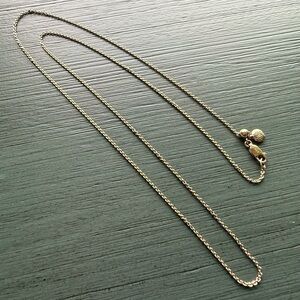 Monica Vinader Chain Necklace 18k Rose Gold Vermeil 24”